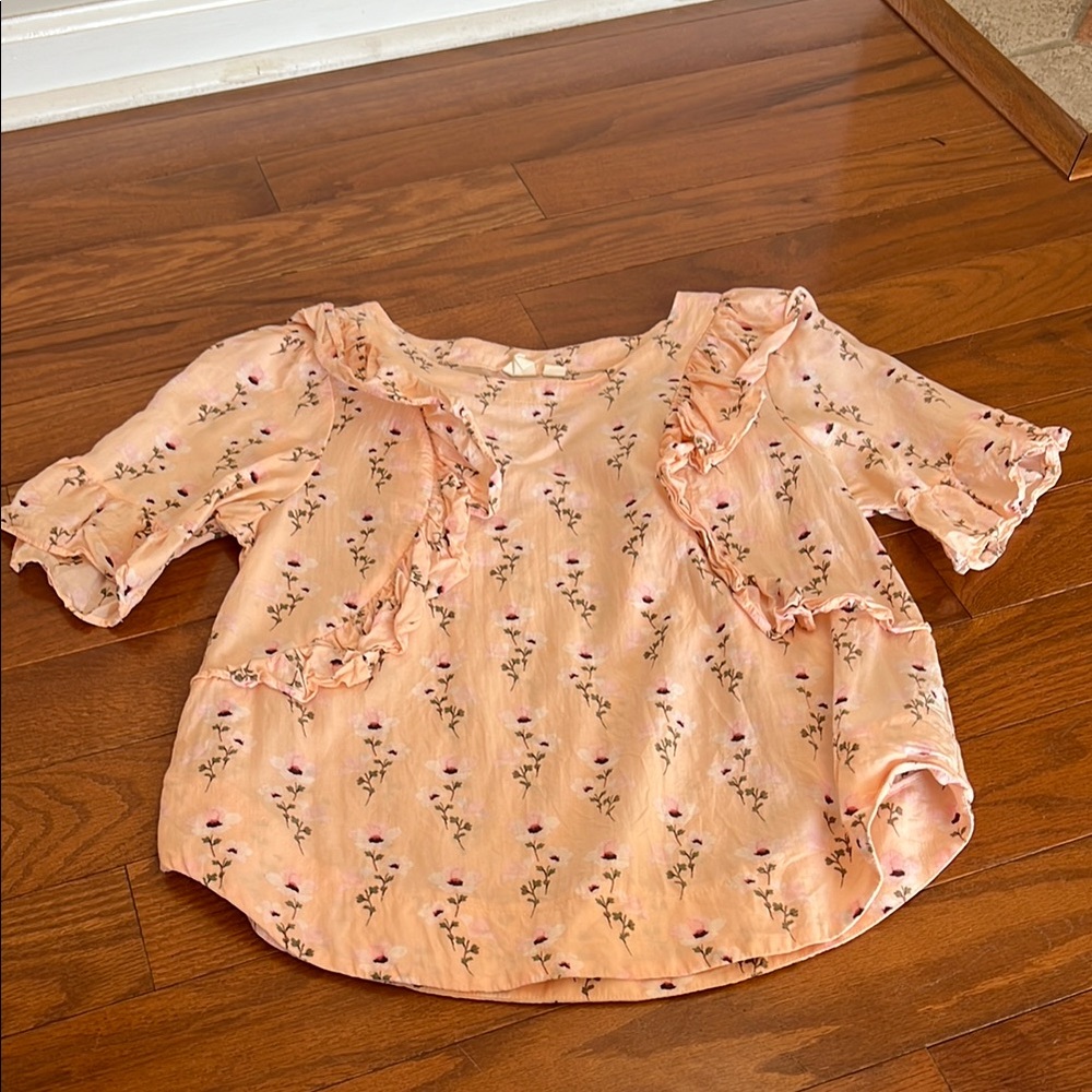 Gap Floral Peach Top